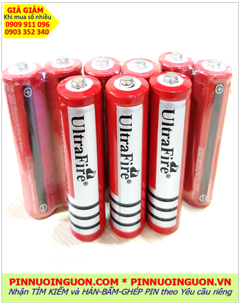 Ultrafire BRC18650; Pin sạc 3.7v Ultrafire BRC18650 4.2v 6800mAh _Thái Lan (sử dụng cho Đèn pin)